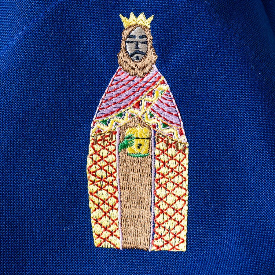 Langkilde & S�n Juleserviet Midnatsbl� 50x50 cm, Melchior