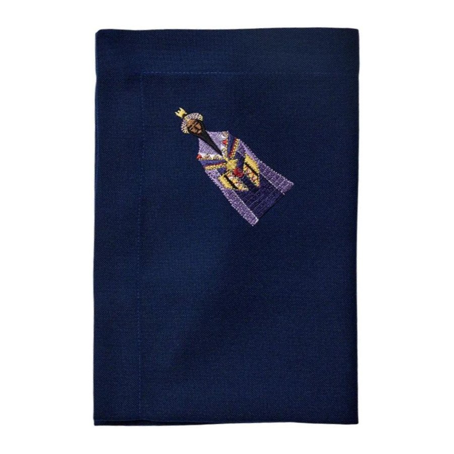 Langkilde & S�n Juleserviet Midnatsbl� 50x50 cm, Caspar
