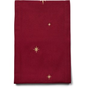 Langkilde & S�n Bordl�ber m. Stjerner 30x175 cm, R�d