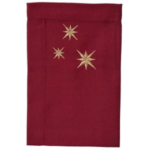 Langkilde & S�n Stofserviet m. Stjerner 50x50 cm, R�d