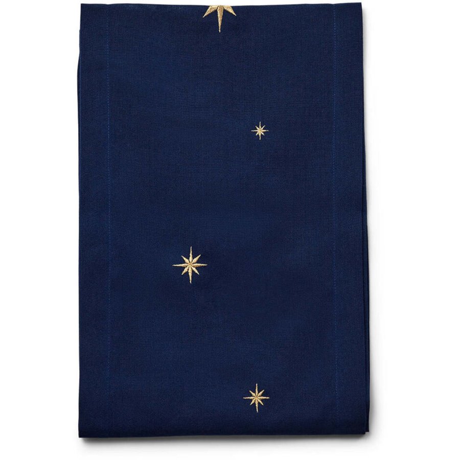 Langkilde & S�n Bordl�ber m. Stjerner 30x175 cm, Bl�
