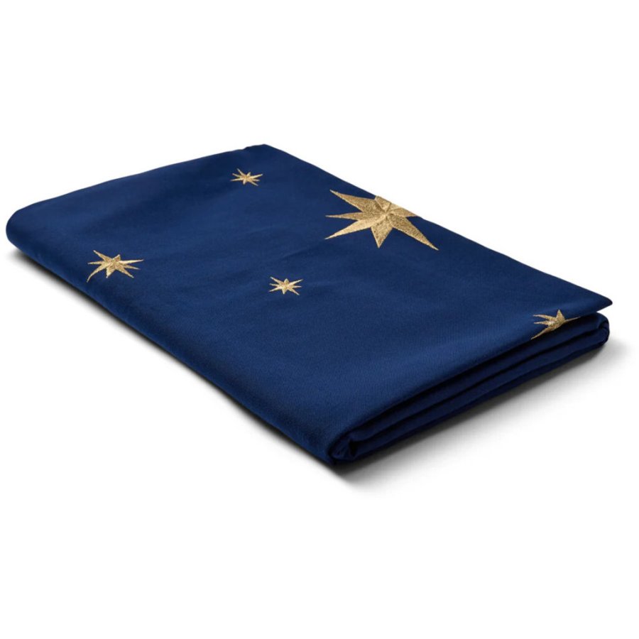 Langkilde & S�n Tafelkleed met Sterren 140x340 cm, Blauw