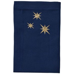 Langkilde & S�n Servet met Sterren 50x50 cm, Blauw
