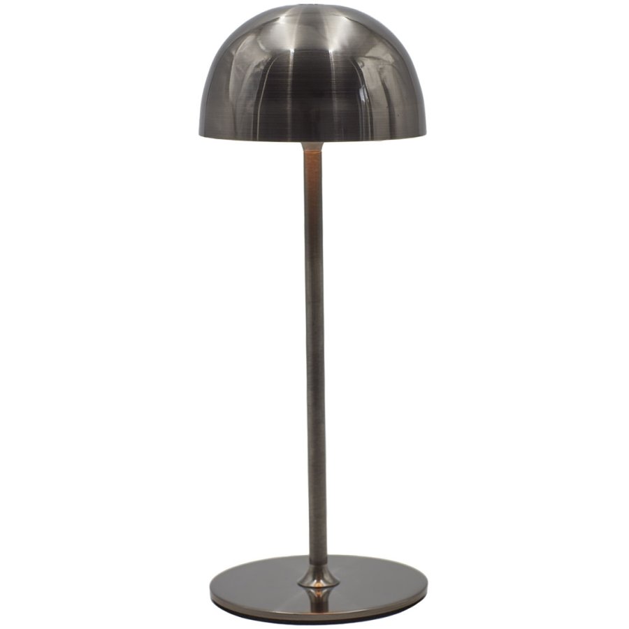 Sirius Tim Akku-Tischlampe 16/22 cm, Schwarz Nickel