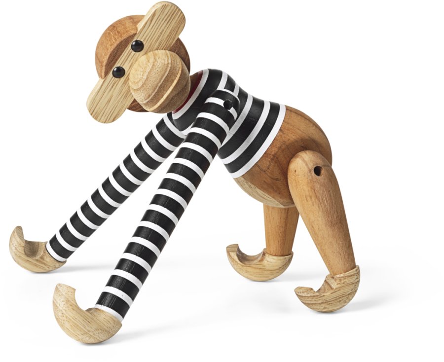 Kay Bojesen x Nrgaard paa Strget Abe Lille 18,5 cm, Sort/Hvid