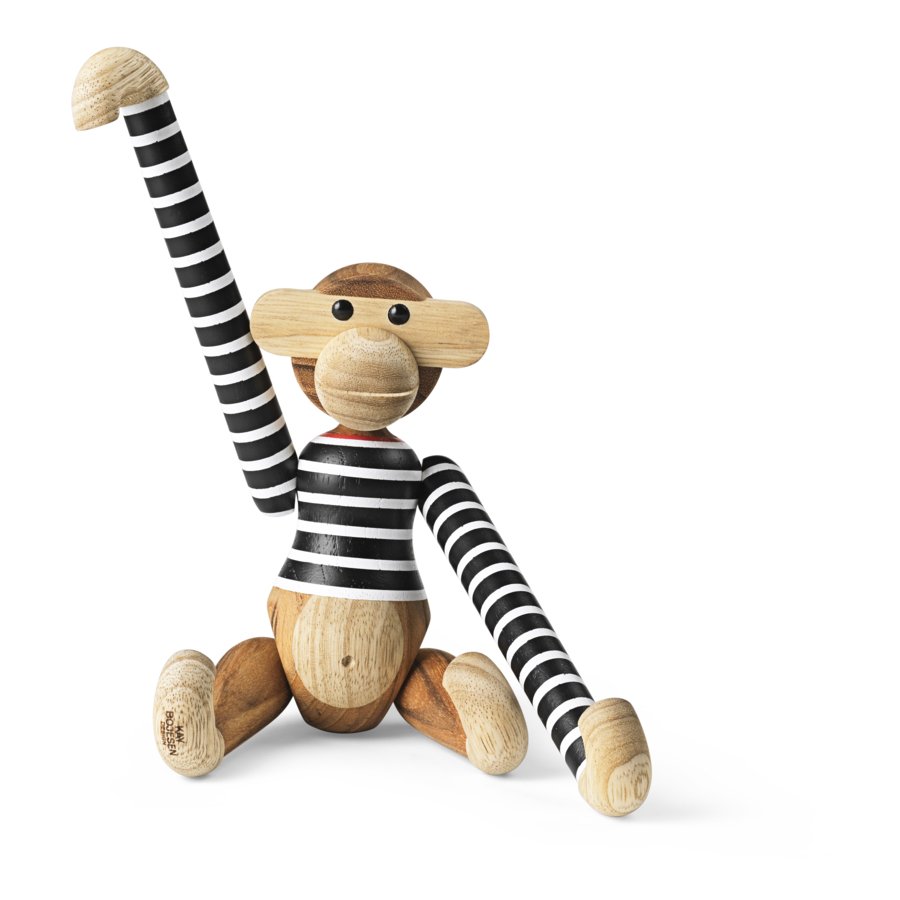 Kay Bojesen x Nrgaard paa Strget Abe Lille 18,5 cm, Sort/Hvid