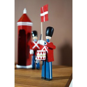 Kay Bojesen Trommeslager Lille 22,5 cm, Malet Bøgetræ