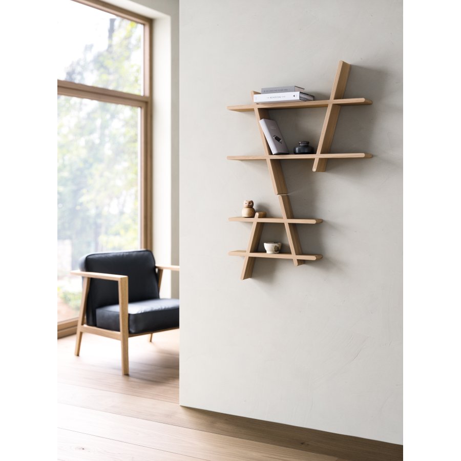 Andersen Furniture A-Shelf Wandregal 52 cm, Gelte Eiche