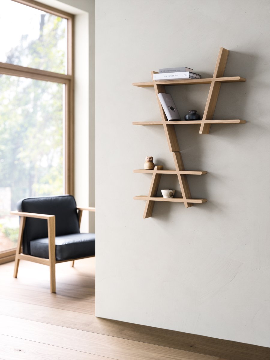 Andersen Furniture A-Shelf Wandregal 52 cm, Gelte Eiche