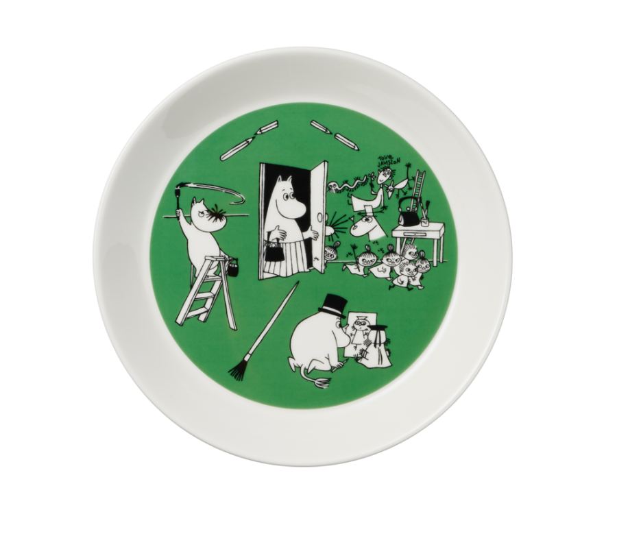 Moomin Arabia Mumin Teller-Set 19 cm, Zeichnung/Weihnachten