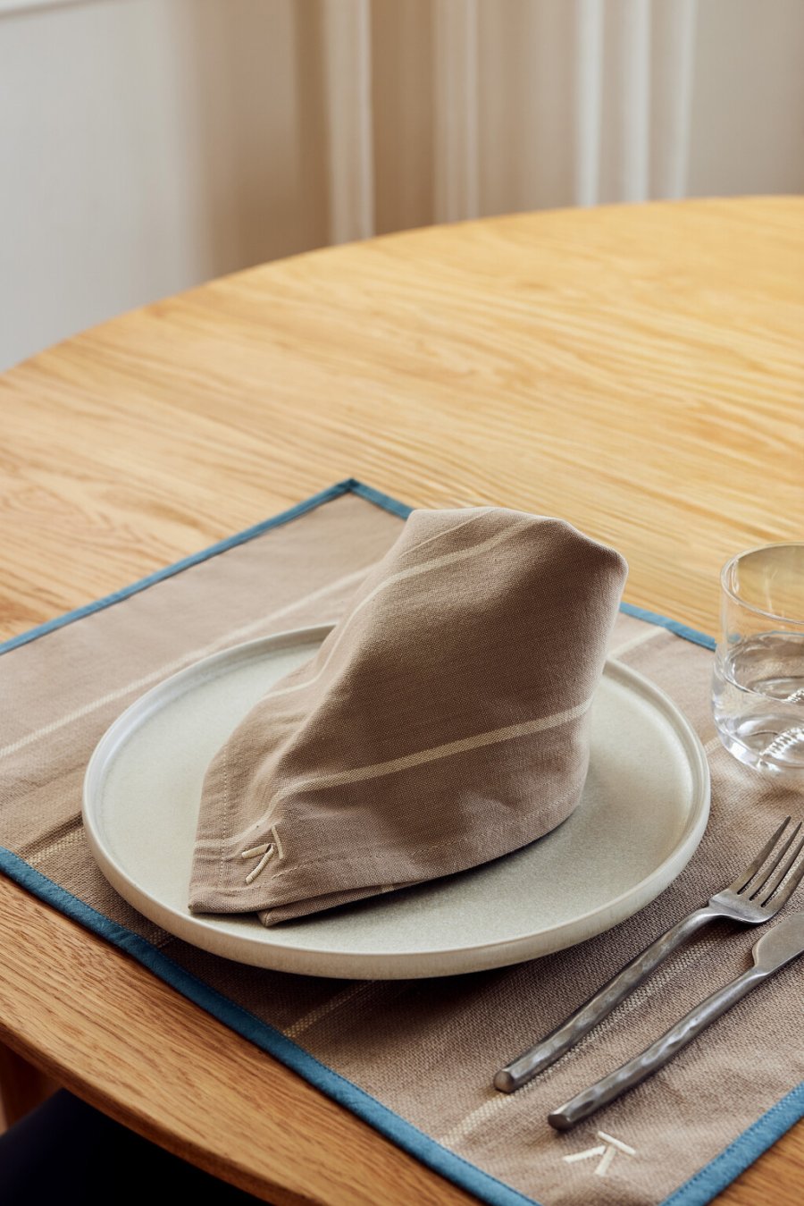 Andersen Furniture Placemat 36x50 cm, Beige/Blauw