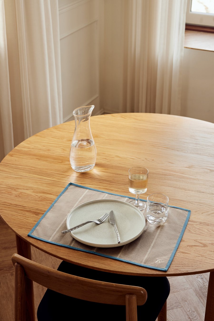 Andersen Furniture Placemat 36x50 cm, Beige/Blauw