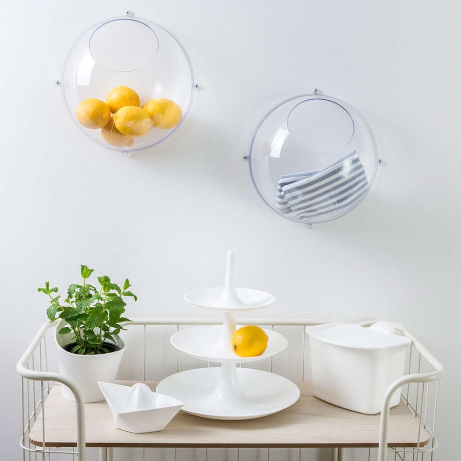 Koziol ORION Wanddisplay 2-teilig, Crystal Clear