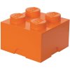 LEGO Aufbewahrungsstein 4 Noppen 25 cm, Orange