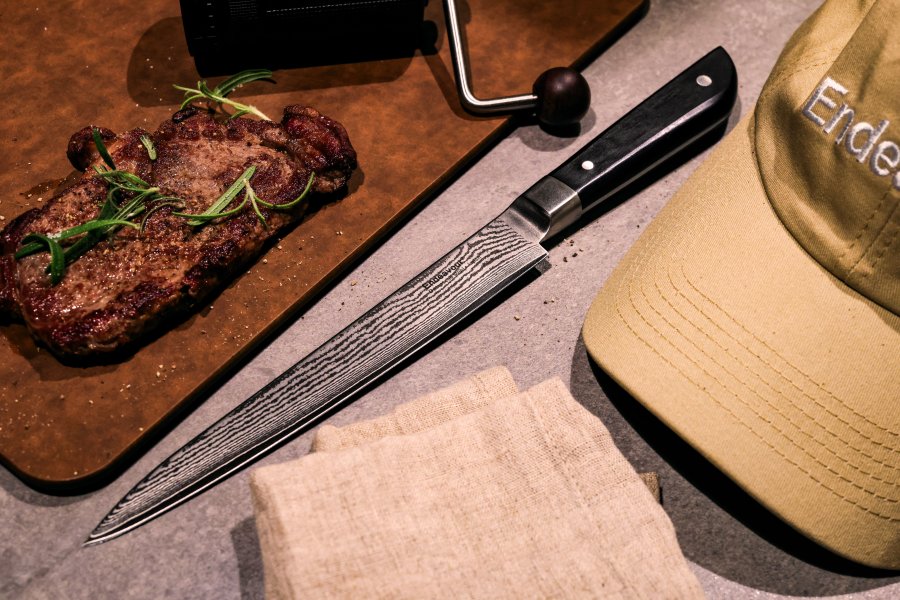 Endeavour Meat Messer 20 cm, Schwarz