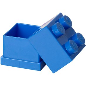 LEGO Snack-/Opbevaringsboks 4-knops 4,6 cm, Blå