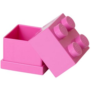 LEGO Snack-/Opbevaringsboks 4-knops 4,6 cm, Pink