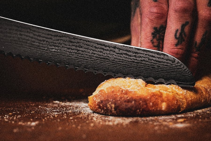 Endeavour Bread Brotmesser 22,5 cm, Schwarz