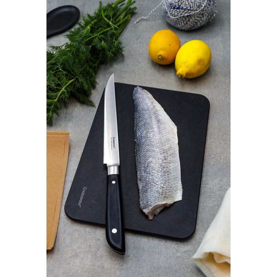 Endeavour Little Fish Messer 17 cm, Schwarz