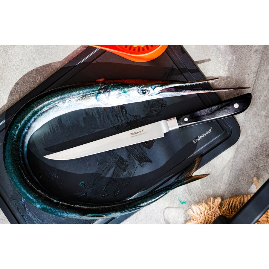 Endeavour Little Fish Messer 17 cm, Schwarz