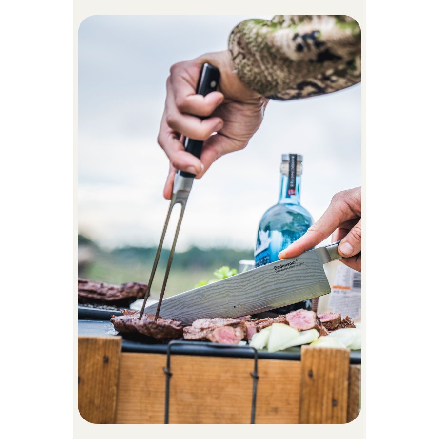 Endeavour C-Fork Braadvork 31 cm, Zwart