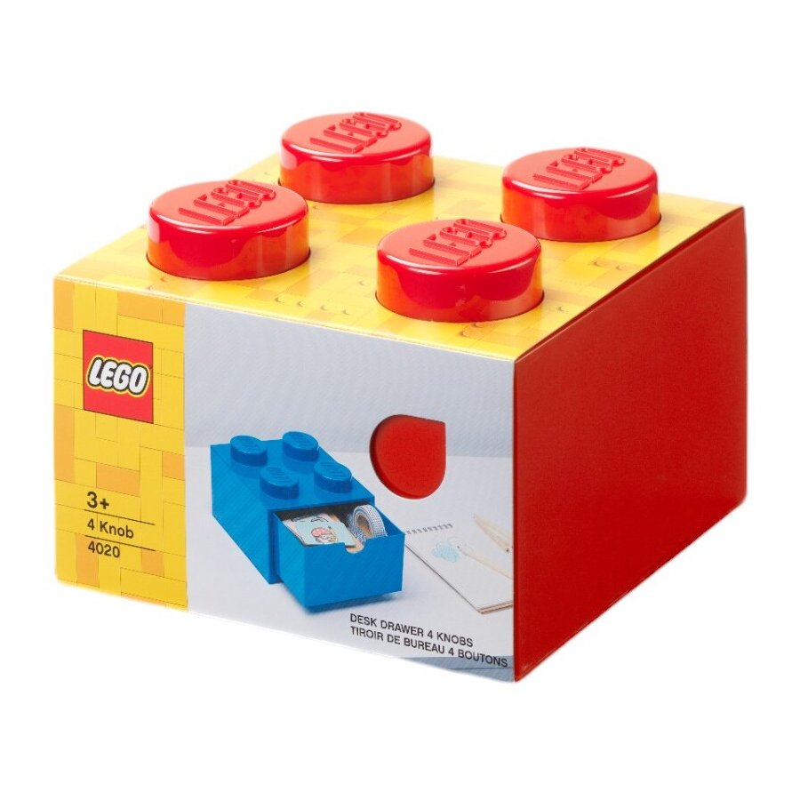 LEGO Schreibtischschublade 15,8 cm, Rot