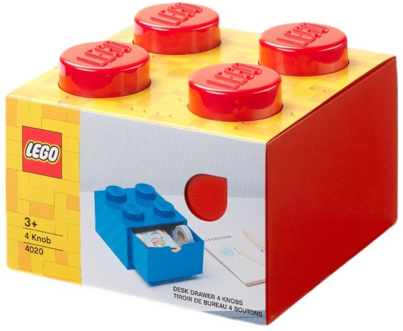 LEGO Schreibtischschublade 15,8 cm, Rot