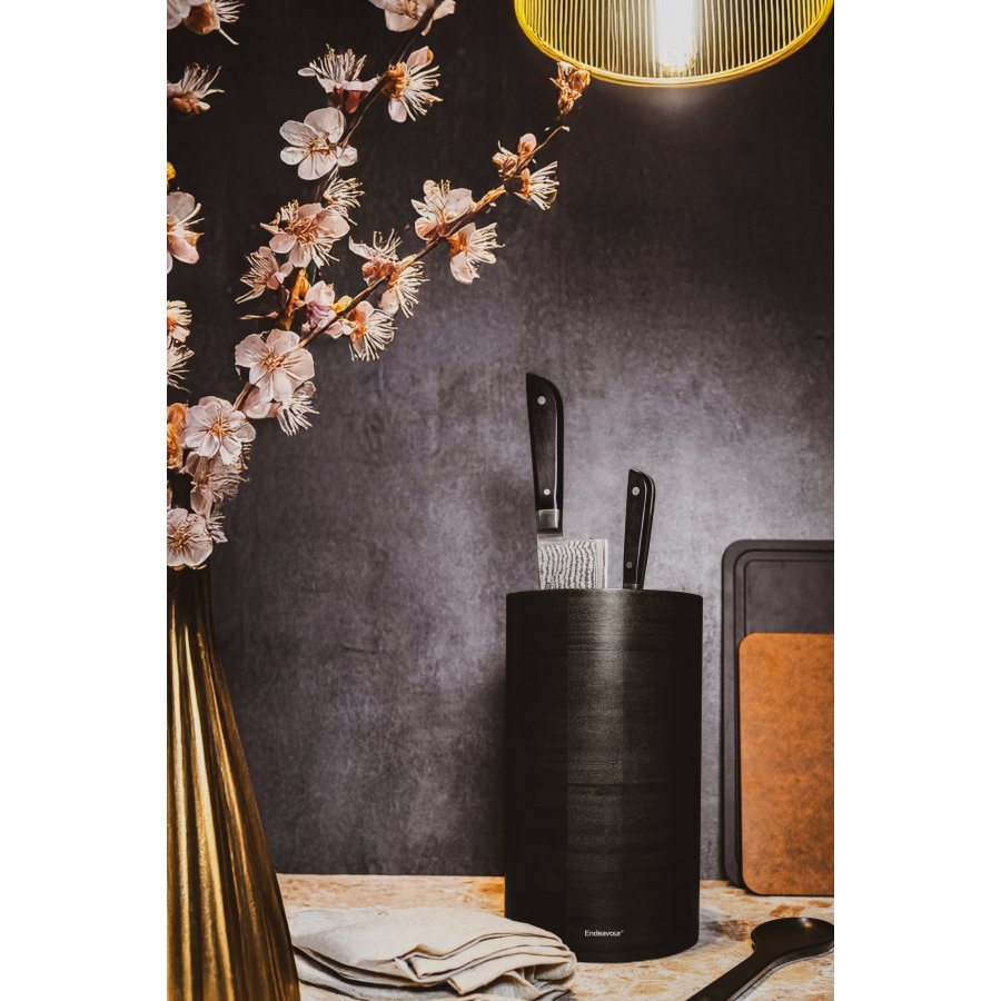 Endeavour Knivholder H26 cm, Sort