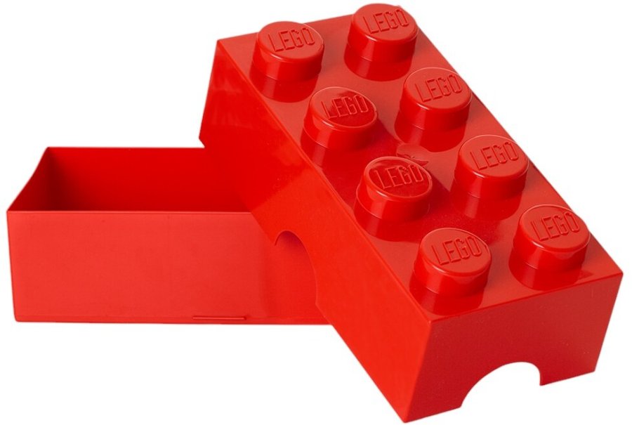 LEGO Madkasse/Opbevaringsboks 8-knops 950 ml, Rd