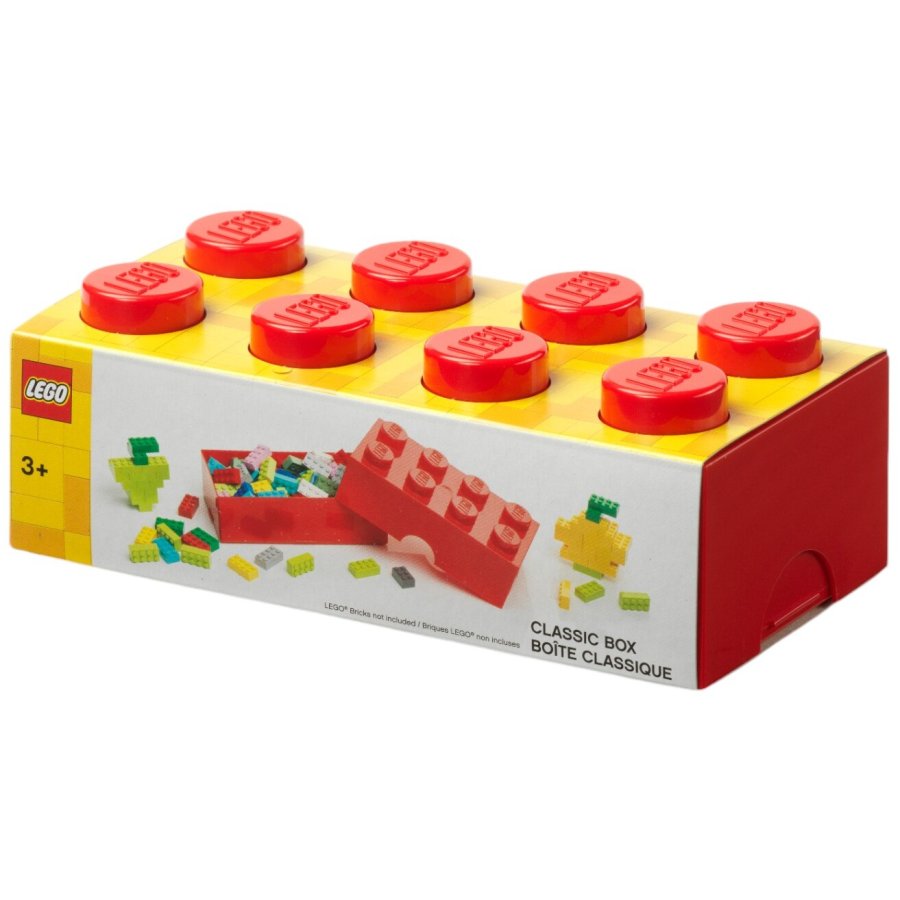 LEGO Madkasse/Opbevaringsboks 8-knops 950 ml, Rd