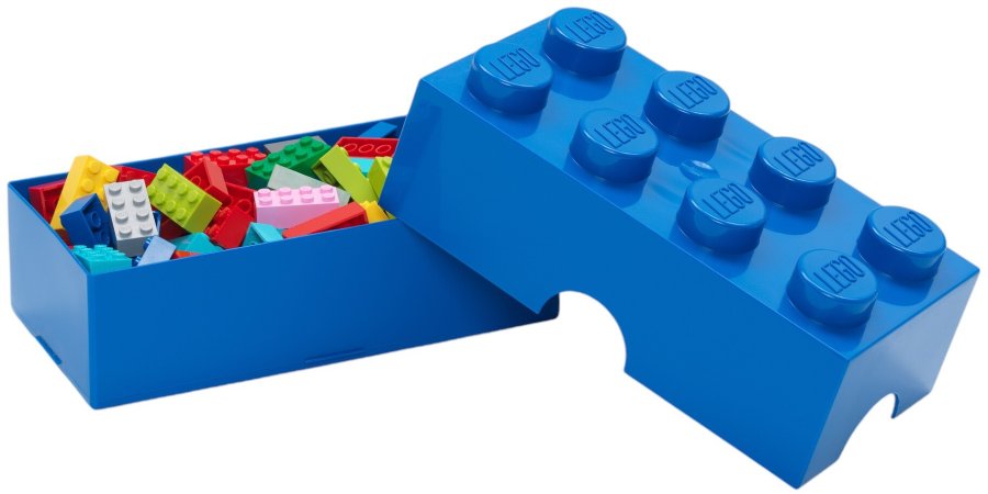 LEGO Madkasse/Opbevaringsboks 8-knops 950 ml, Bl