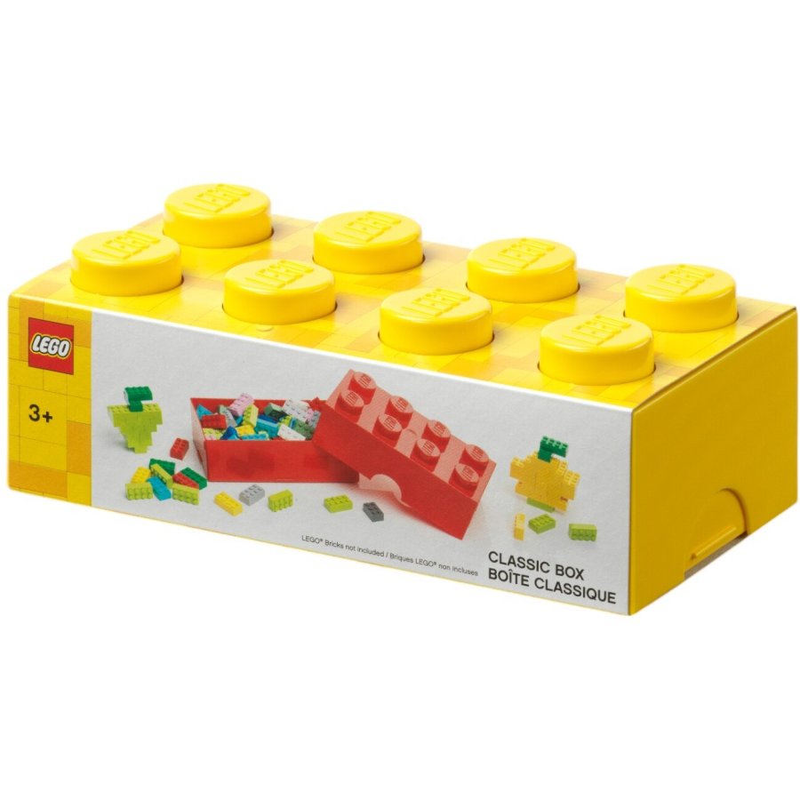 LEGO Madkasse/Opbevaringsboks 8-knops 950 ml, Gul