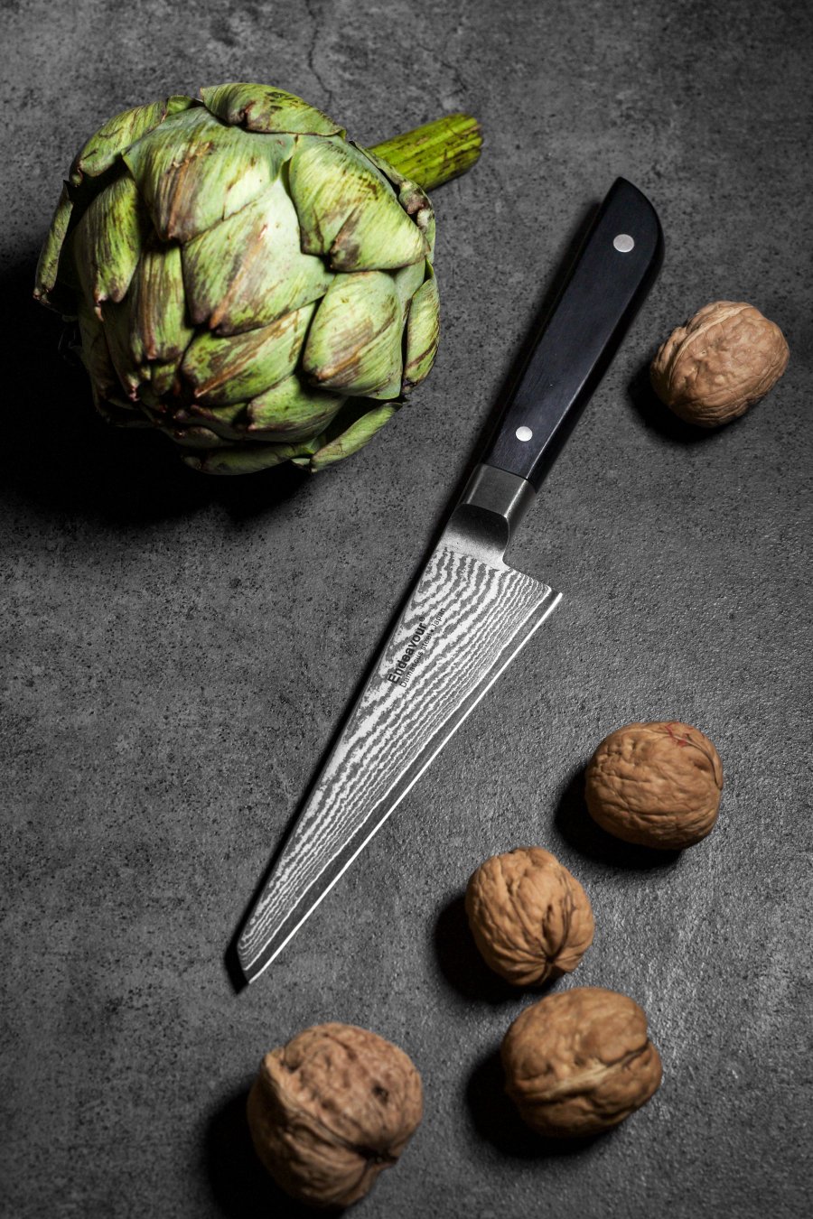 Endeavour Honesuki Udbeningskniv 13 cm, Sort