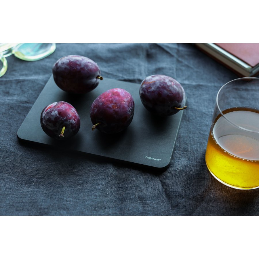 Endeavour Bread & Buttert Brotzeitbrett 4er Set, 17 cm, Schwarz