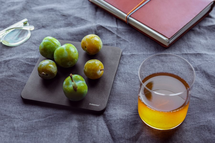 Endeavour Bread & Butter Brotzeitbrett 4er Set, 14 cm, Schwarz