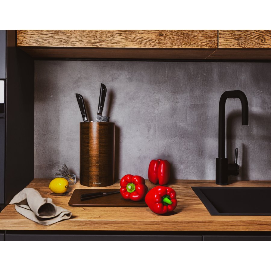 Endeavour Knivholder H26 cm, Brun