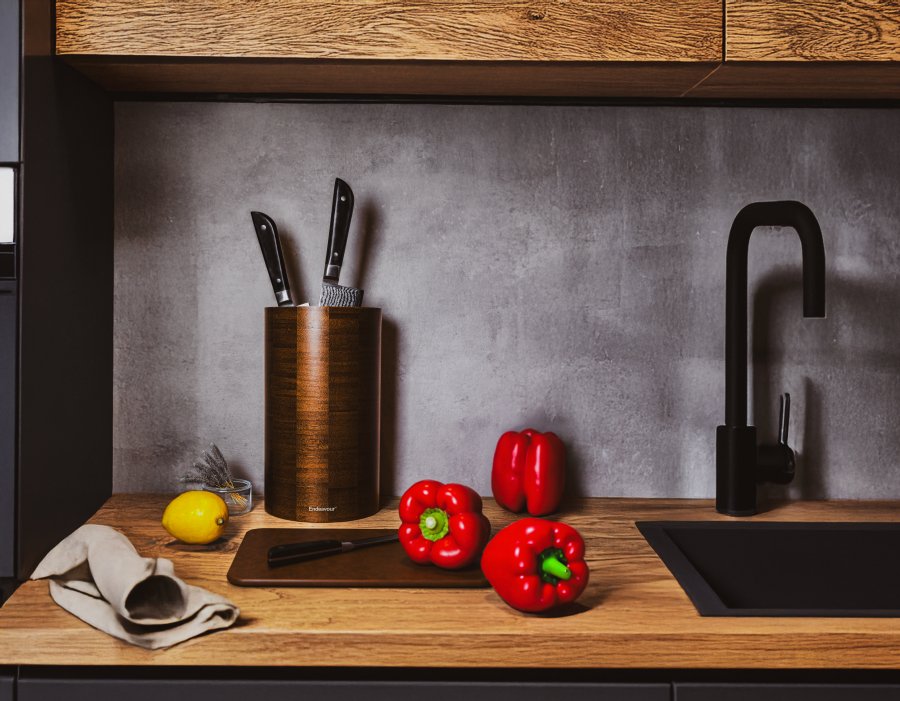 Endeavour Knivholder H26 cm, Brun