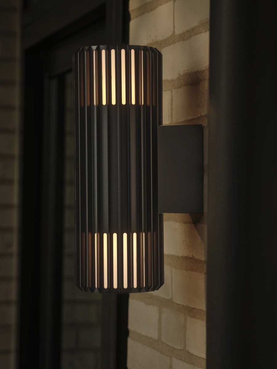 Nordlux Aludra Double Wandleuchte 33,7 cm, Seaside Black
