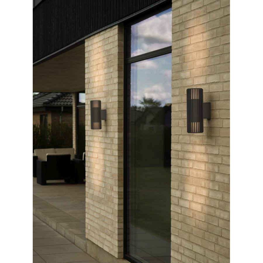 Nordlux Aludra Double Wandleuchte 33,7 cm, Seaside Antracit
