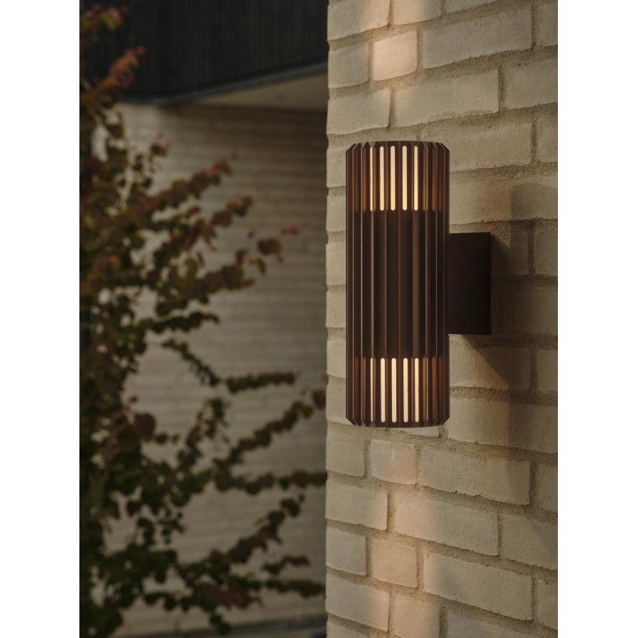 Nordlux Aludra Double Wandleuchte 33,7 cm, Seaside Metallic Brown