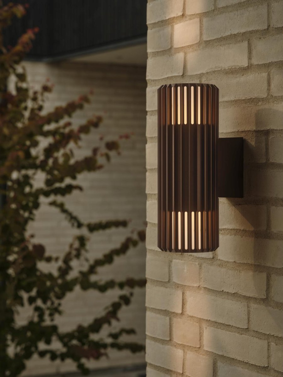 Nordlux Aludra Double Wandleuchte 33,7 cm, Seaside Metallic Brown