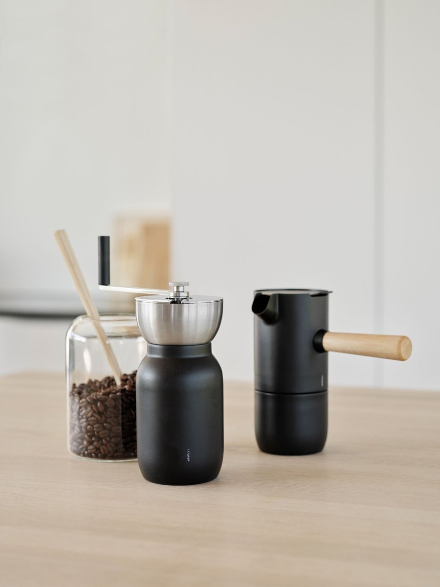 Stelton Collar Kaffeemhle, Schwarz/Stahl