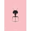 Brainchild The Ant Poster A5, Rosa