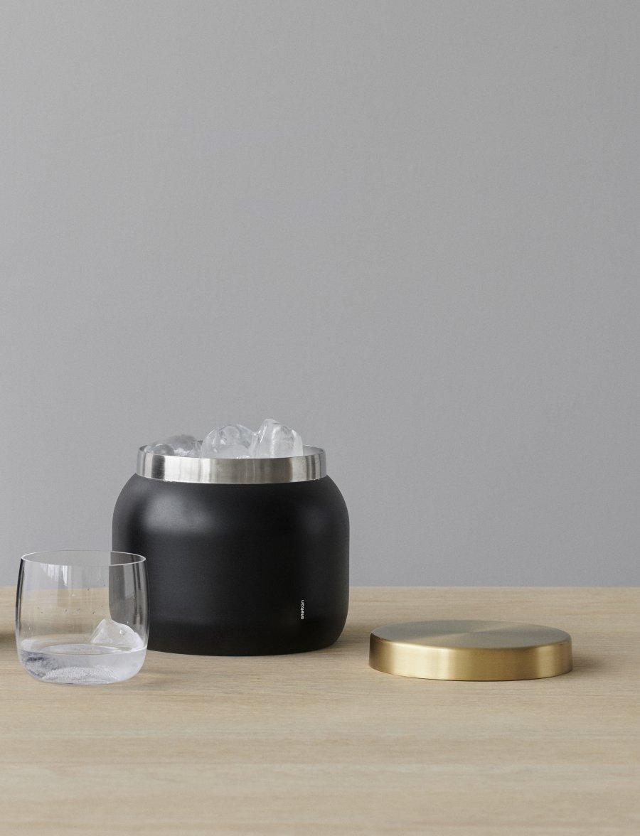 Stelton Collar Isspand 1,8 L, Sort/Messing
