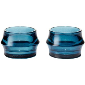Holmegaard ARC Teelichthalter 2er Set H5 cm, Dunkelblau