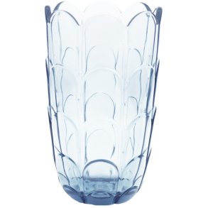 Holmegaard Lily Vase H19 cm, Blue Iris