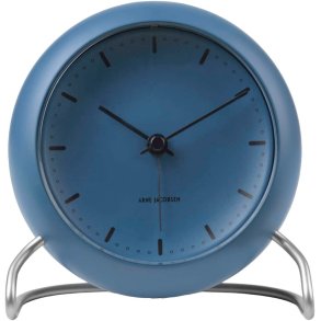 Arne Jacobsen City Hall Tischuhr 11 cm, Stone Blue