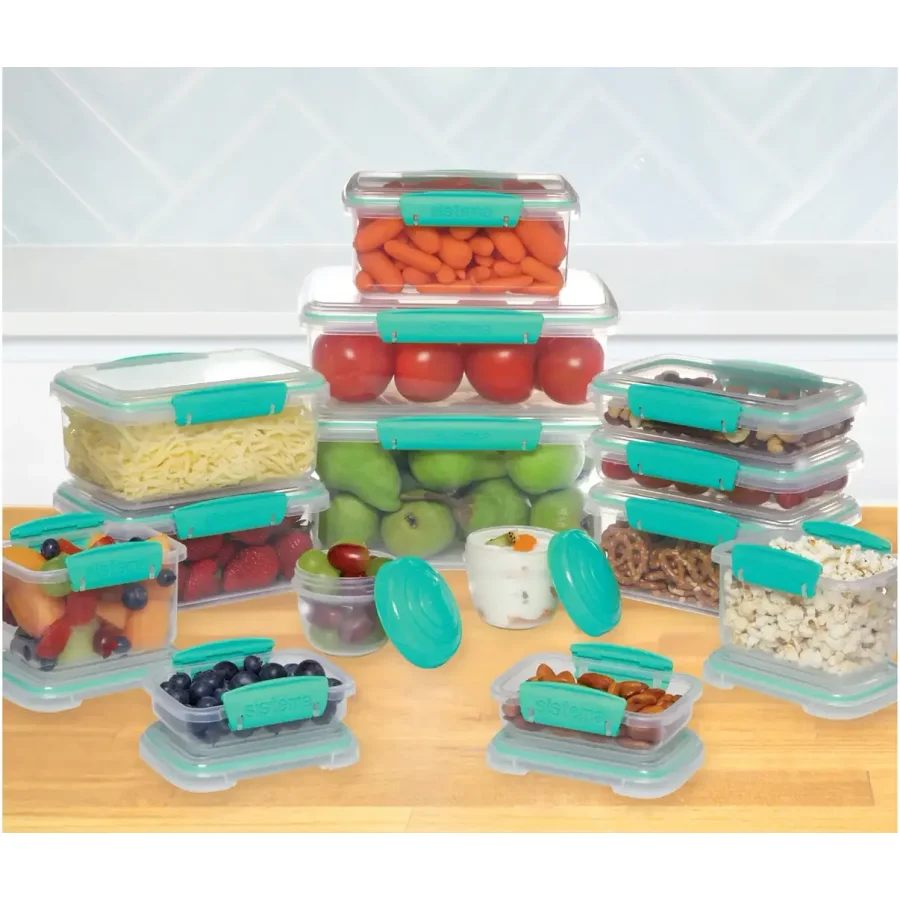 Sistema Klip It Aufbewahrungsbox 14er Set, Minty Teal