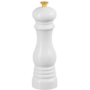 Le Creuset Peberkvrn m. Guld knop 21 cm, White