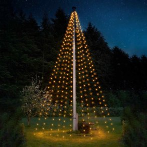 Sirius Tech-Line Lichterkette fr Fahnenmast 7,5 m, Warmwei